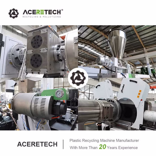 Double Screw Silane Cross Linking Cable Material Compounding Pelletizing Machine for Film Re-Pelletizing