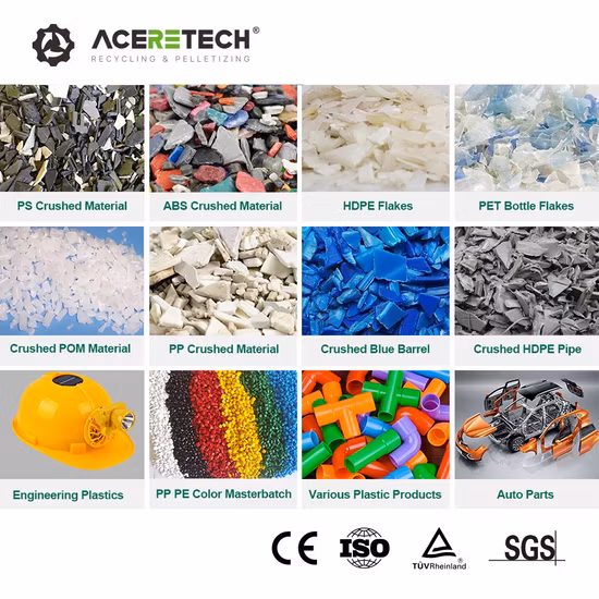 Double Screw Silane Cross Linking Cable Material Compounding Pelletizing Machine for Film Re-Pelletizing
